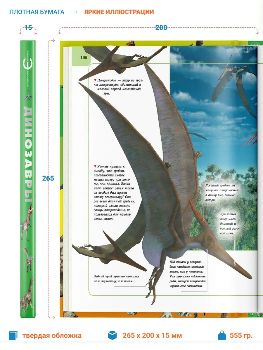 Книга большая энциклопедия для детей школьников Динозавры Харвест 5014839  купить за 572 ₽ в интернет-магазине Wildberries