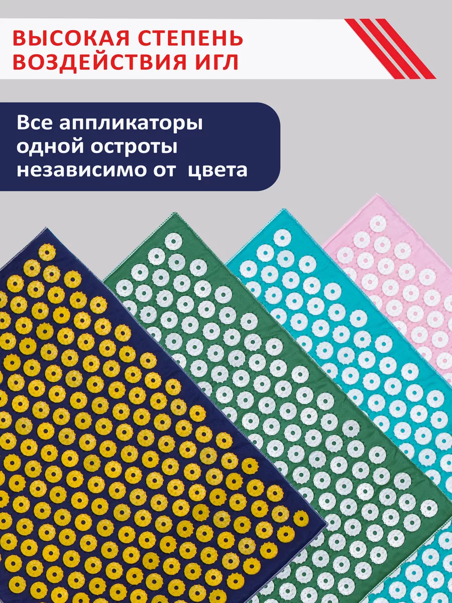 Аппликатор Кузнецова массажный коврик для спины и шеи AZOVMED 5032257  купить за 495 ₽ в интернет-магазине Wildberries