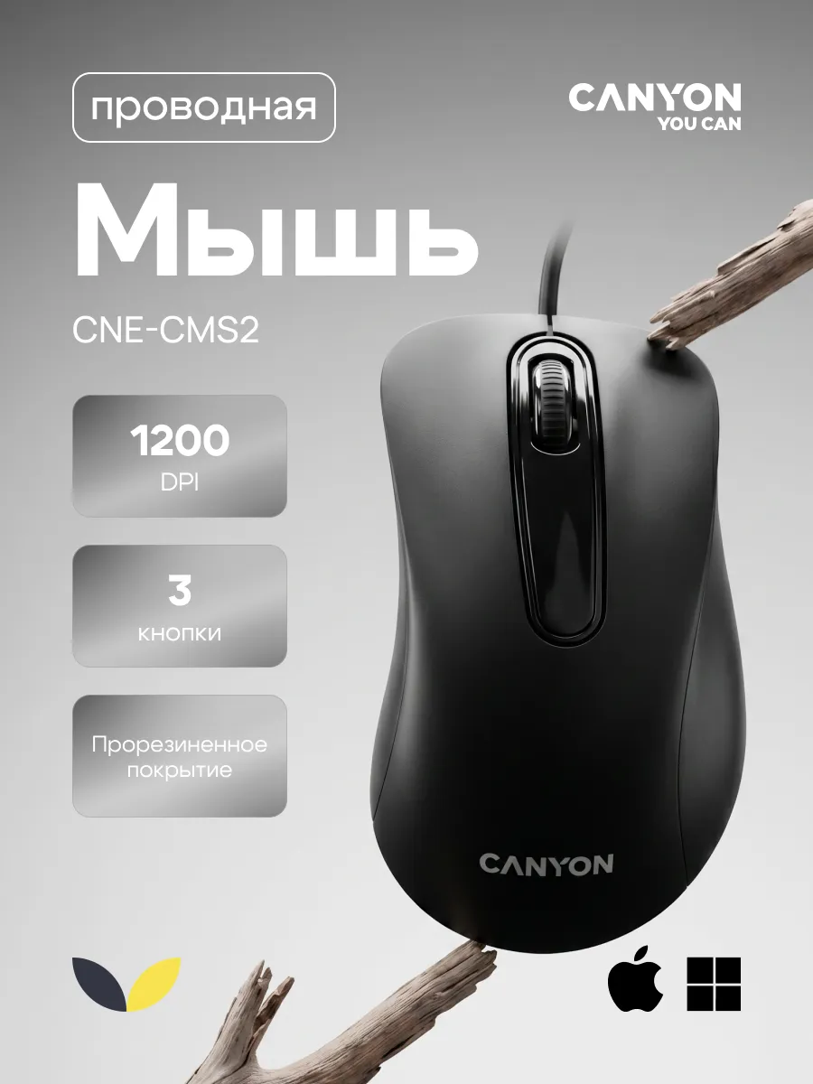 Мышь компьютерная проводная CNE-CMS2