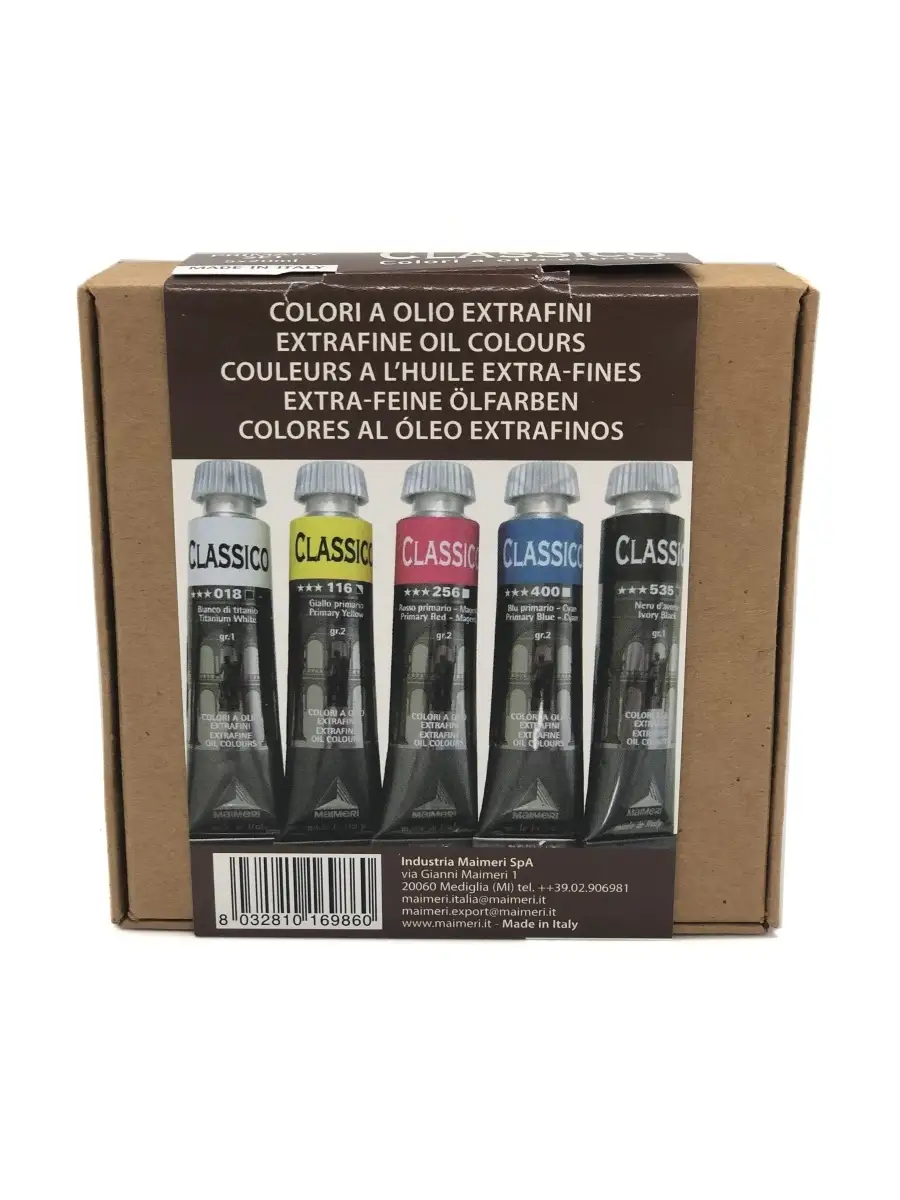 CLASSICO набор масляных красок Основные цвета 5 по 20 мл Maimeri 5207552  купить за 1 090 ₽ в интернет-магазине Wildberries
