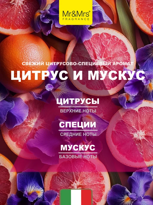 Mr&Mrs Fragrance Ароматизатор в машину Cesare Цитрус и Мускус Citrus&Musk, розовый, фото 2