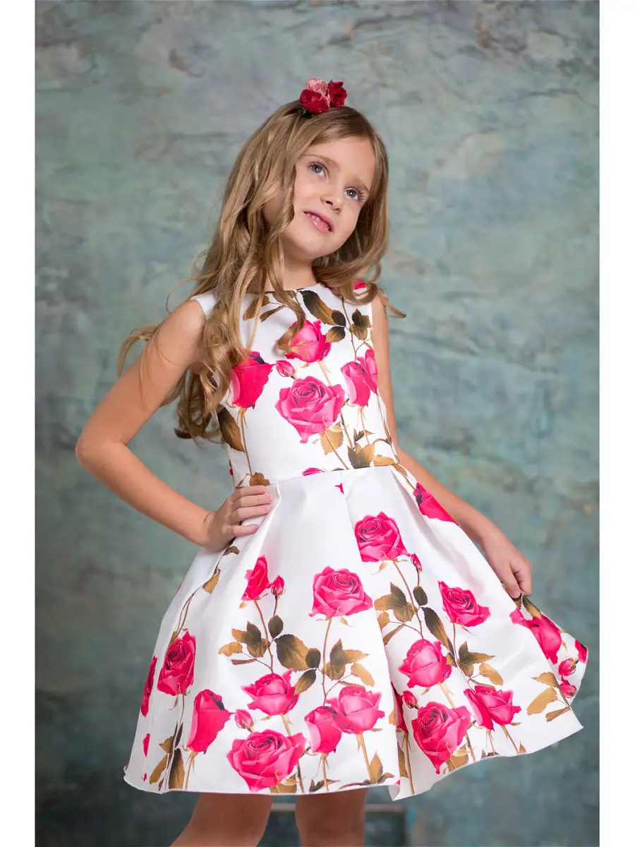 Нарядное платье для девочки Коктебель черное 5-6 лет