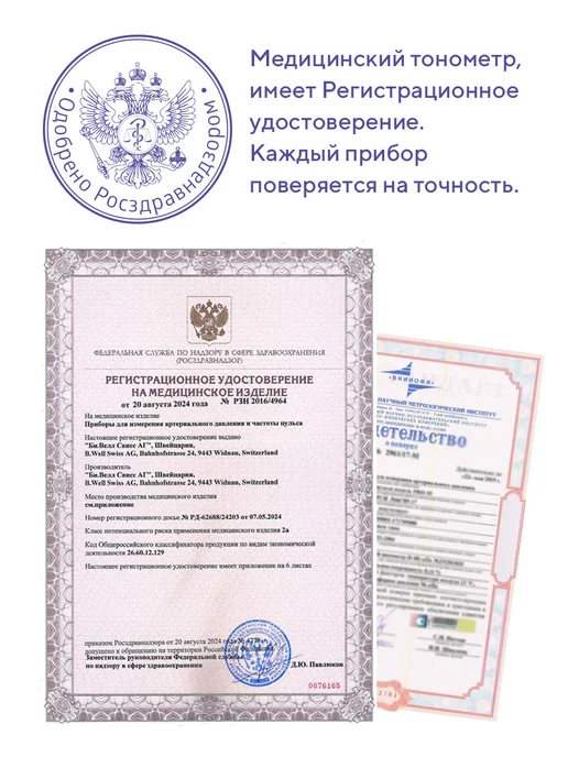 B.Well Тонометр автоматический с адаптером А-23, автоматический, фото 3