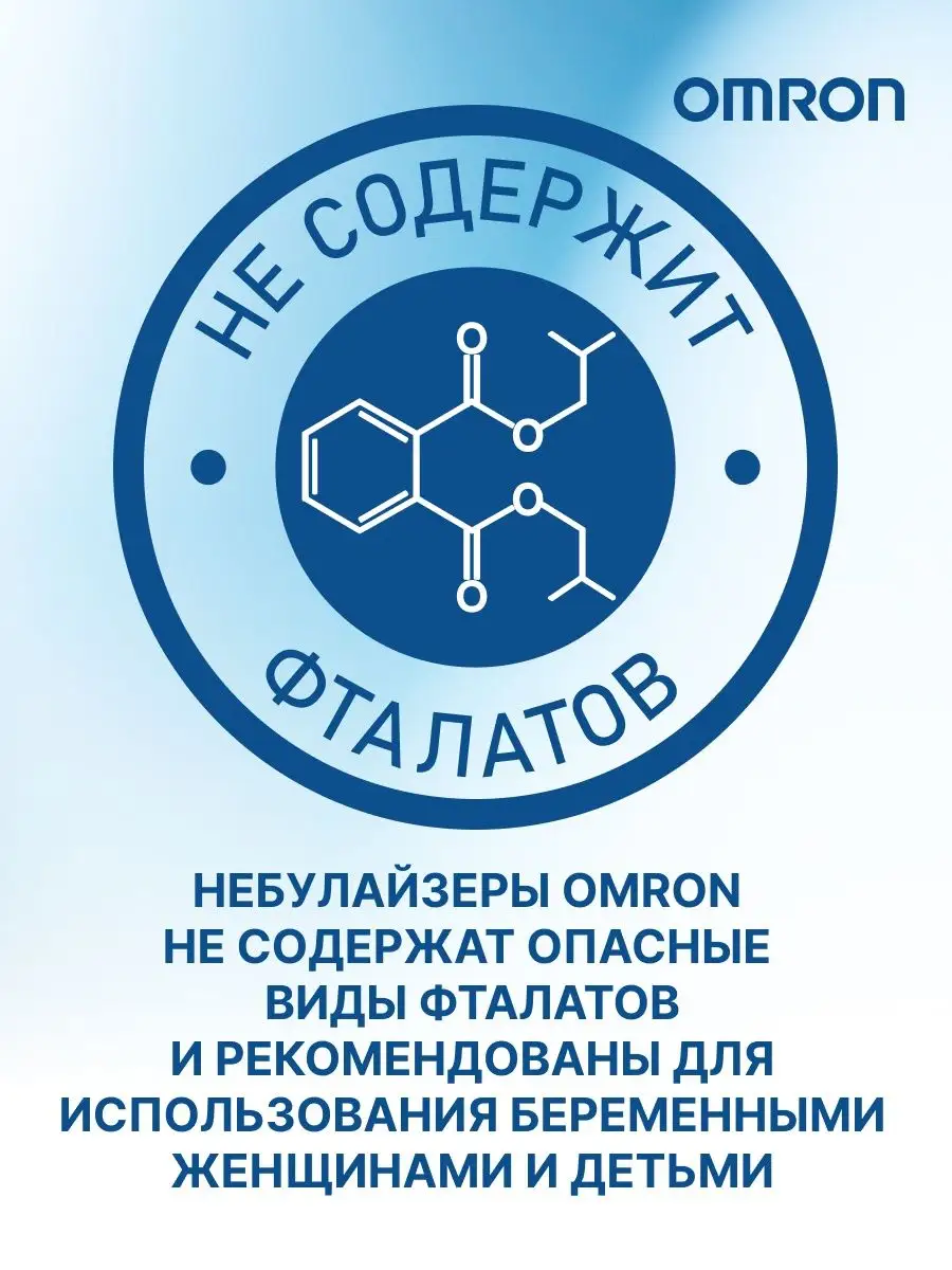 Компрессорный аэрозольный ингалятор (небулайзер) Omron/Омрон NE-C803