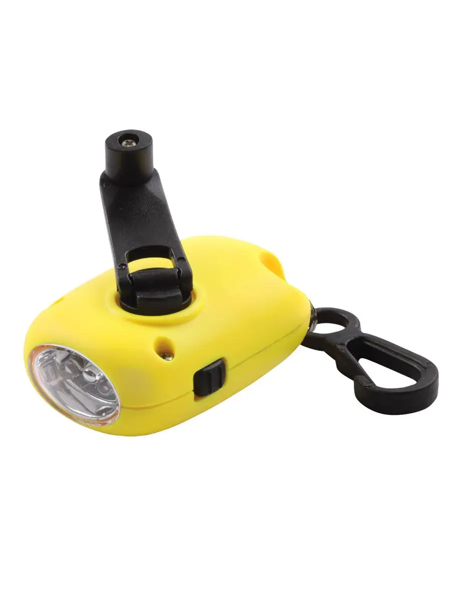 Самозарядный светодиодный ручной фонарик с динамо подзарядкой и динамомашиной