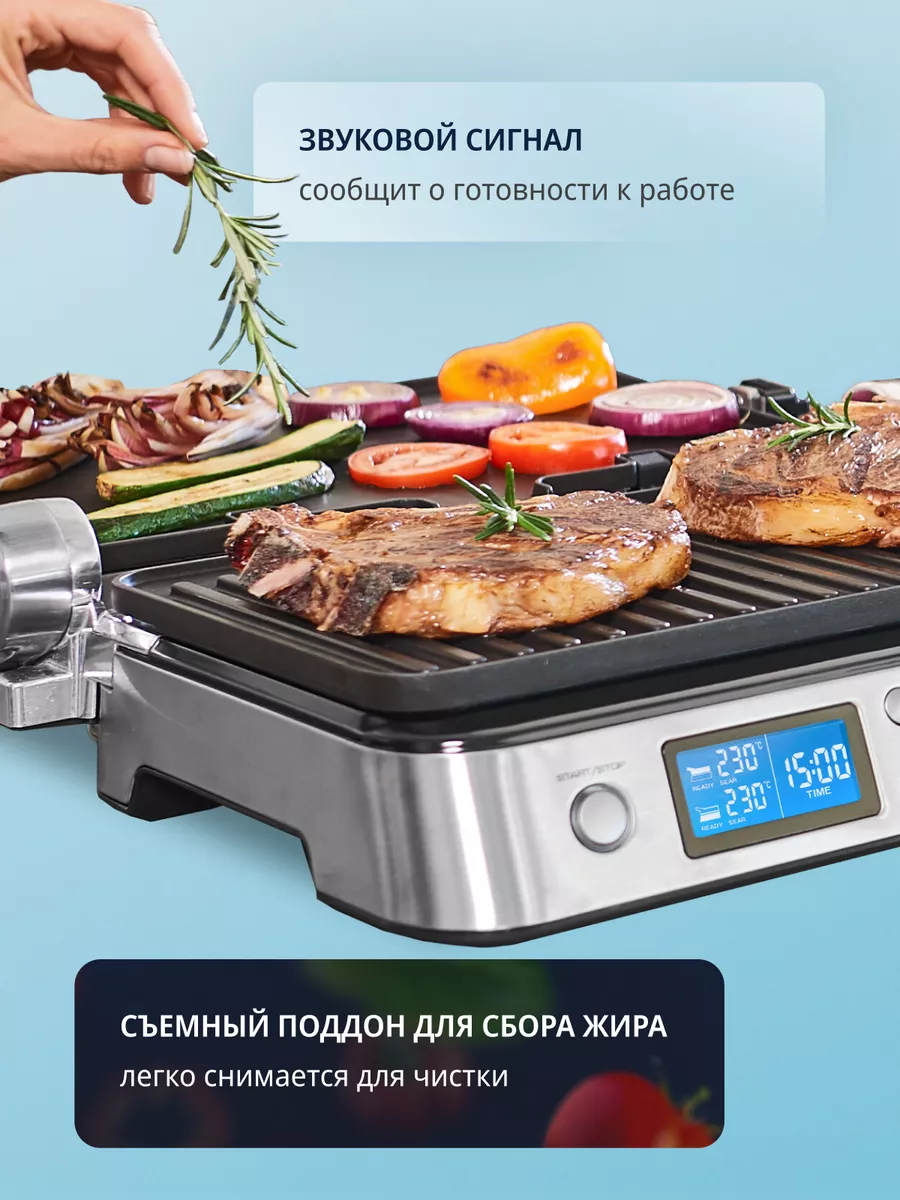 Электрогриль MultiGrill CGH1012D с 2 съемными панелями Delonghi 5357340  купить в интернет-магазине Wildberries