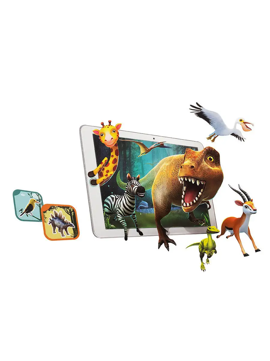 Живые картинки, обучающая 3D игра, AR animals Preschool Education Cards  FindusToys 5397972 купить в интернет-магазине Wildberries