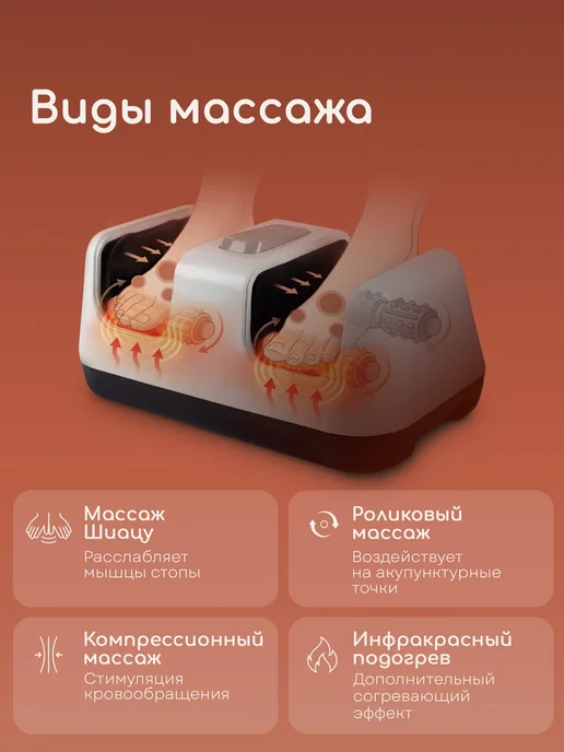 ДомКомфорта Массажер для ног электрический, черный, фото 3