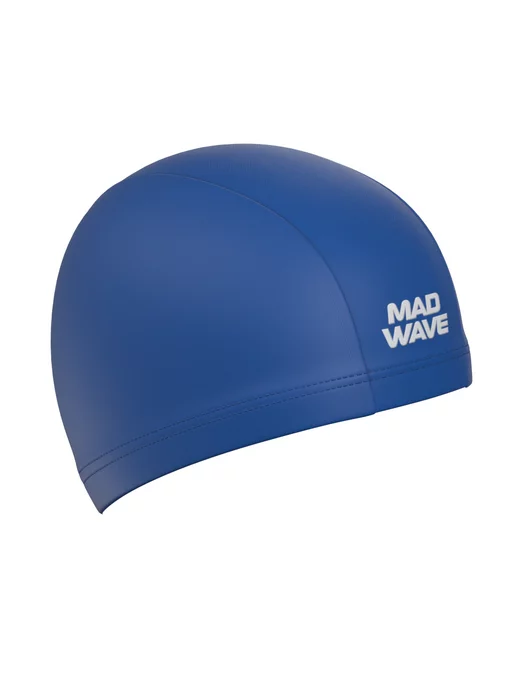 Mad Wave Шапочка для бассейна текстильная Adult Lycra, синий