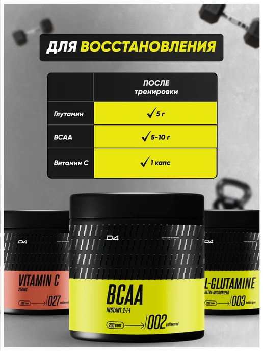 Do4a Lab BCAA 2 1 1 instant 200г Смородина, бцаа порошок, 200 г, фото 8