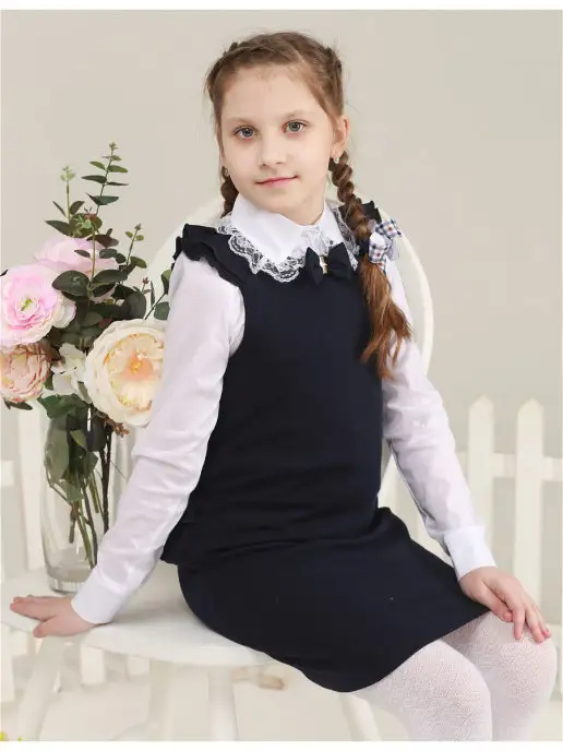 ПОЛЮС-КЛУБ Сарафан школьный, синий