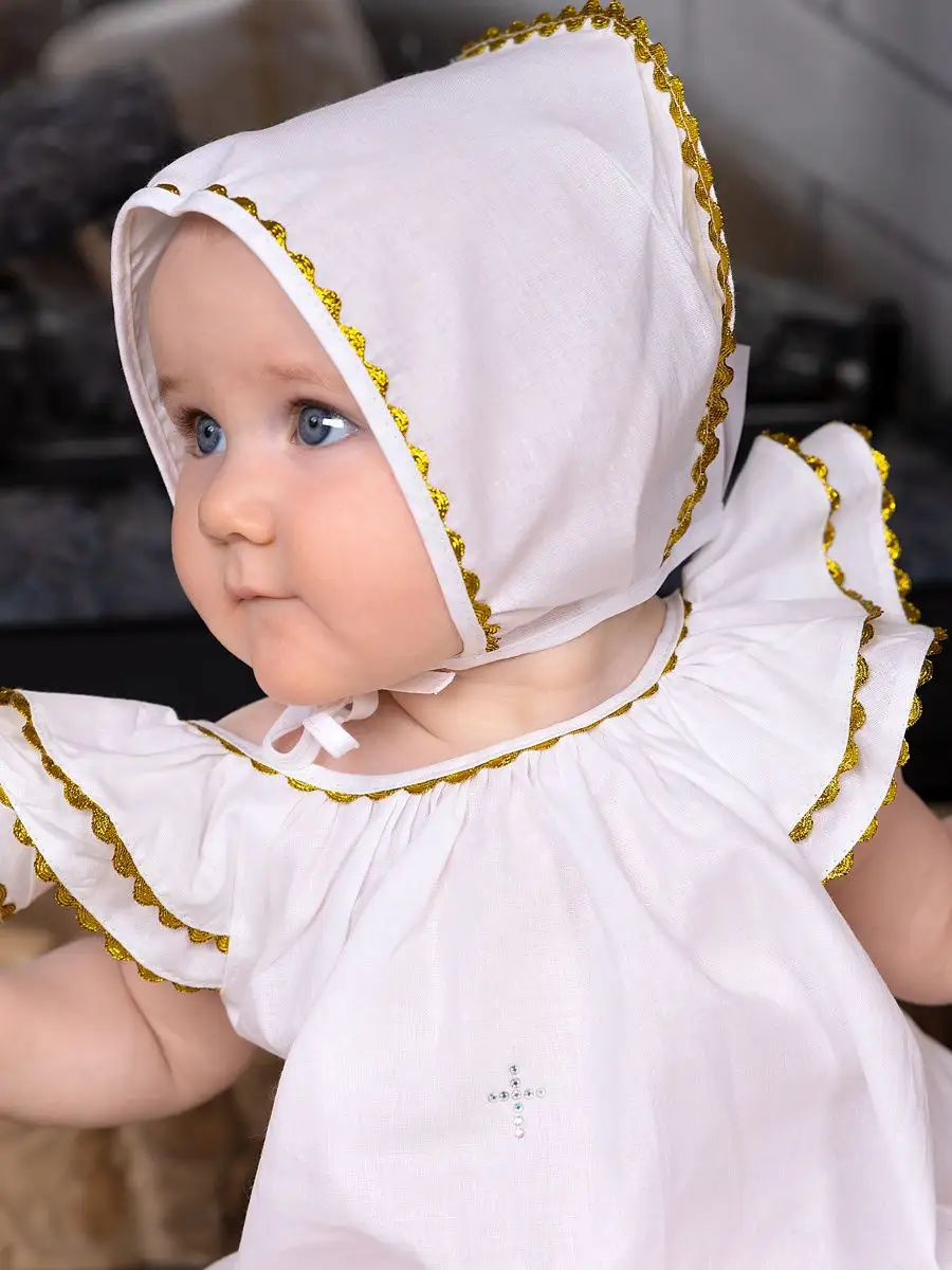 Infant easter dress with on sale bonnet