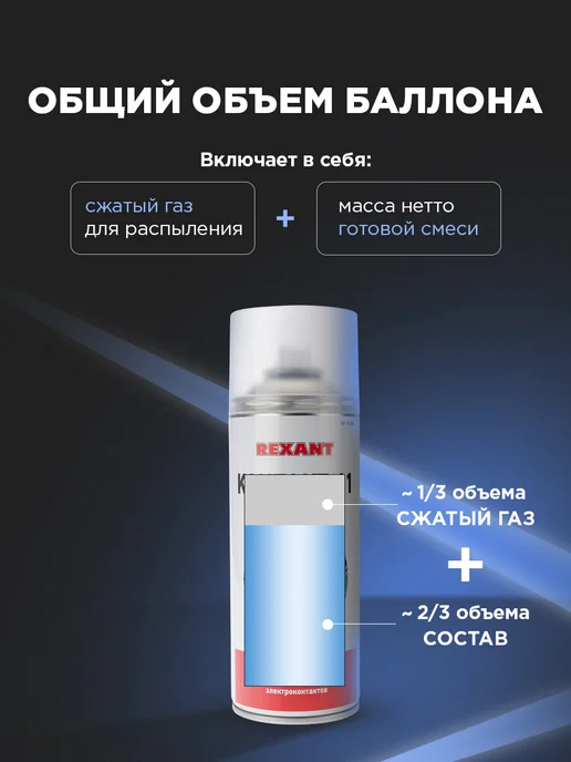 REXANT Смазка для контактов защита от коррозии, 520 мл, 520 мл, фото 6