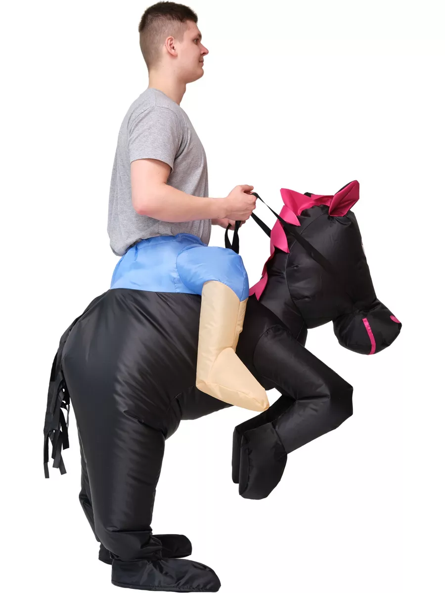 Надувной костюм Всадник на лошади