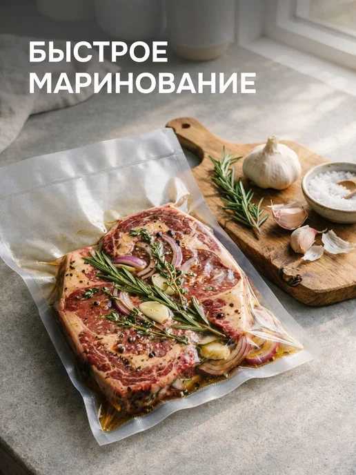 Zigmund & Shtain Пакеты для вакууматора в рулоне 28x300 см VB-005, вариант, фото 6
