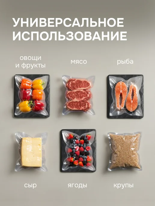 Zigmund & Shtain Пакеты для вакууматора в рулоне 28x300 см VB-005, вариант, фото 7