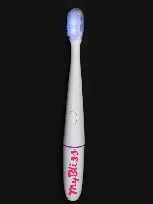 MyBliss Электрическая зубная щетка с Led светом силикон, белый, фото 2