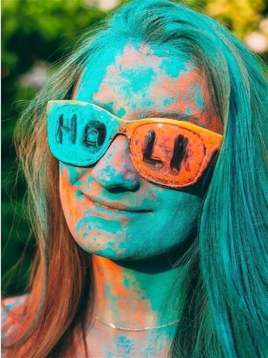 Краски Холи морская волна фестивальные для праздника Holi Like 5740624  купить за 209 ₽ в интернет-магазине Wildberries