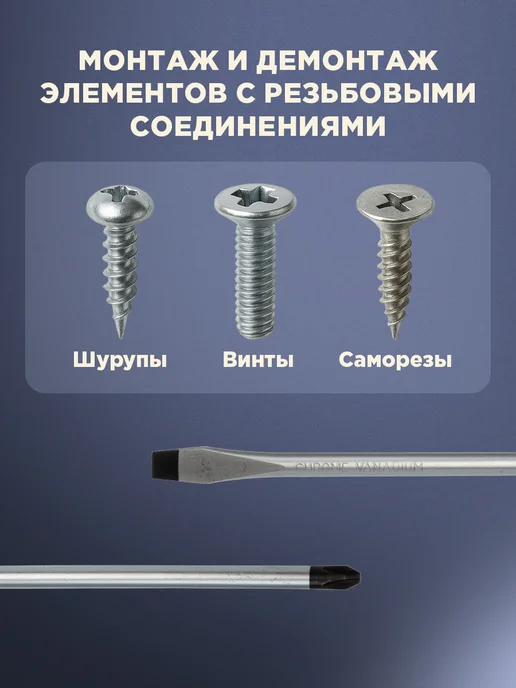 REXANT Набор отверток 7 штук в чехле, вариант, фото 4