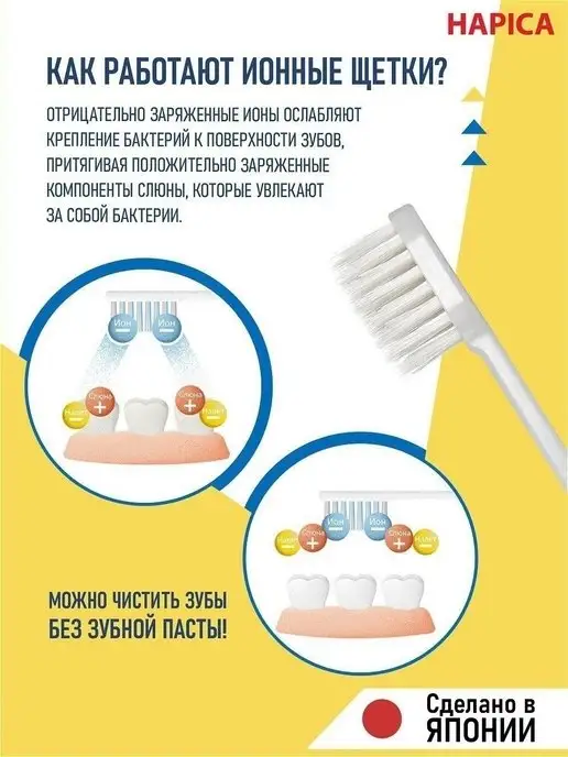 Hapica Электрическая зубная щетка для взрослых чистит без пасты, серый, фото 4