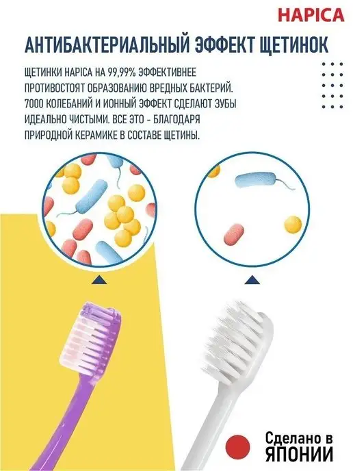 Hapica Электрическая зубная щетка для взрослых чистит без пасты, серый, фото 5