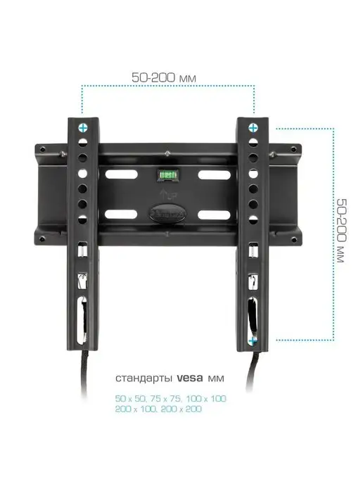 Kromax Кронштейн для телевизора 15"-47" настенный FLAT-5, черный, фото 6