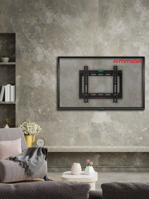 ARMMEDIA Кронштейн для телевизора 15"-47" настенный STEEL-5, черный, фото 2
