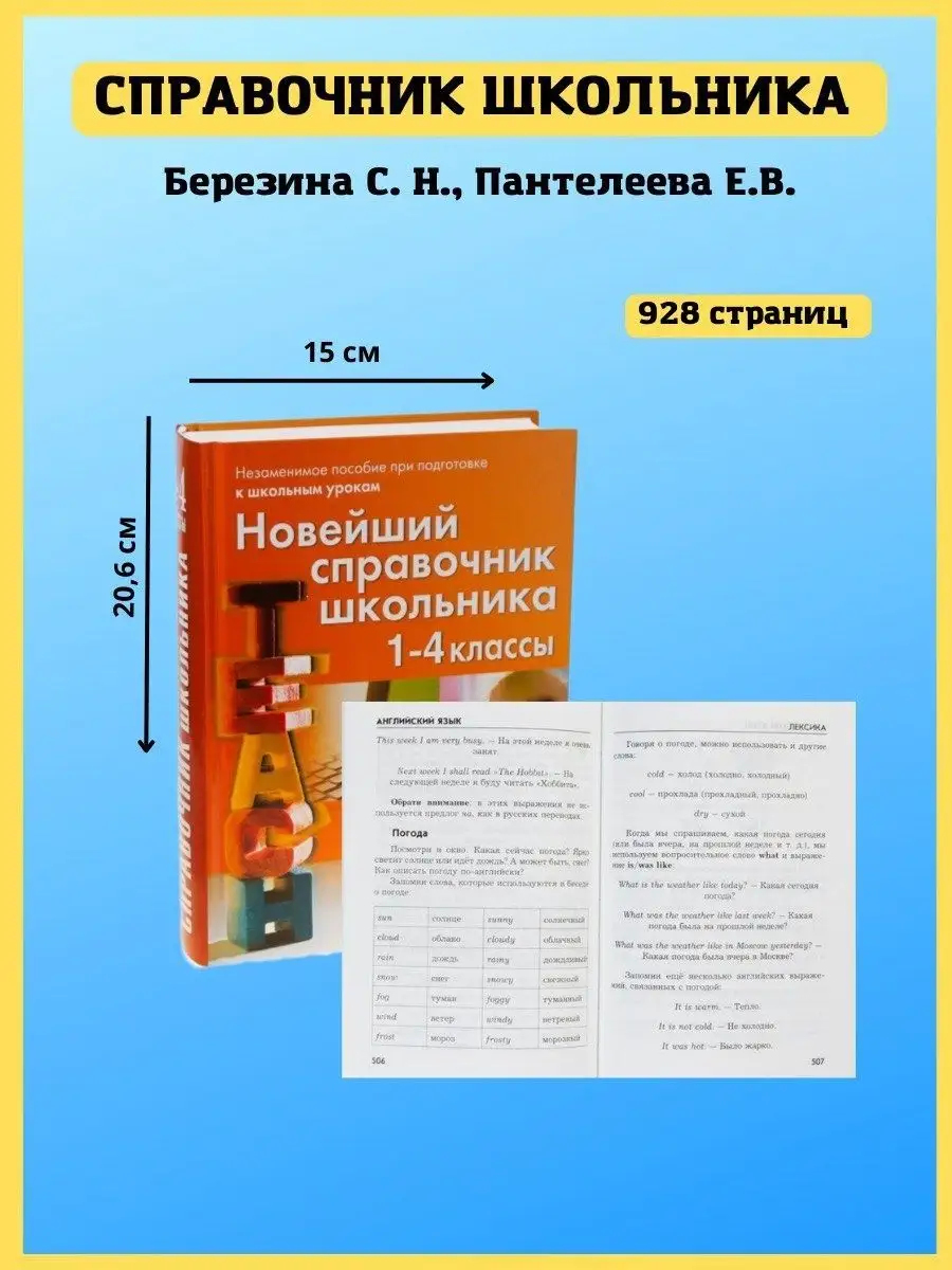 Новейший справочник школьника 1-4 класс. Правила в таблицах Хит-книга  5783419 купить за 582 ₽ в интернет-магазине Wildberries