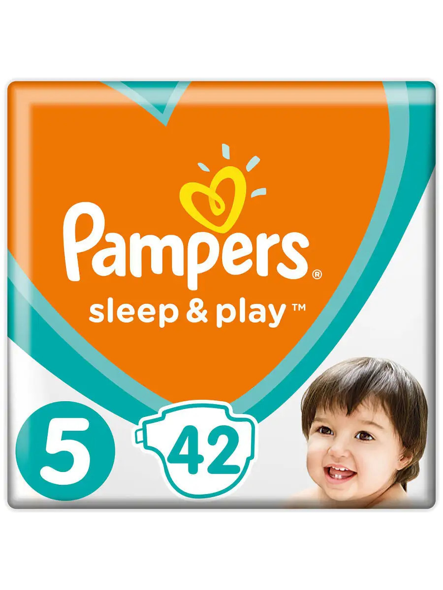 Подгузники Pampers Sleep & Play 11-16 кг, 5 размер, 42 шт. Pampers 5798681  купить в интернет-магазине Wildberries