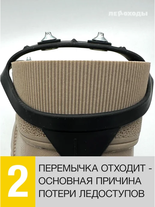 ЛЕДОХОДЫ Ледоступы на обувь женские с шипами, мужские 8х8, вариант, фото 4