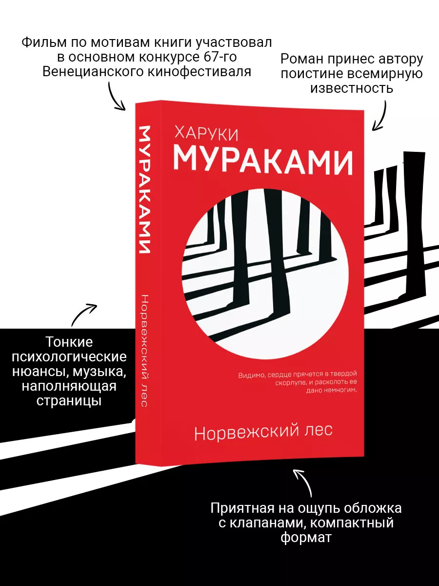 Норвежский лес Эксмо 5840986 купить за 509 ₽ в интернет-магазине Wildberries