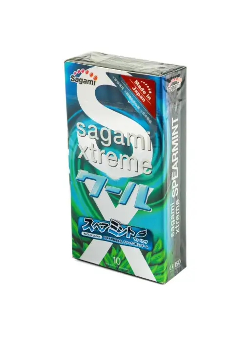 Sagami Xtreme Mint 10 шт. Презервативы с ароматом мяты, 10 шт