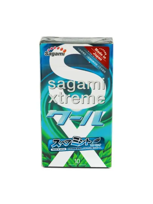 Sagami Xtreme Mint 10 шт. Презервативы с ароматом мяты, 10 шт, фото 2