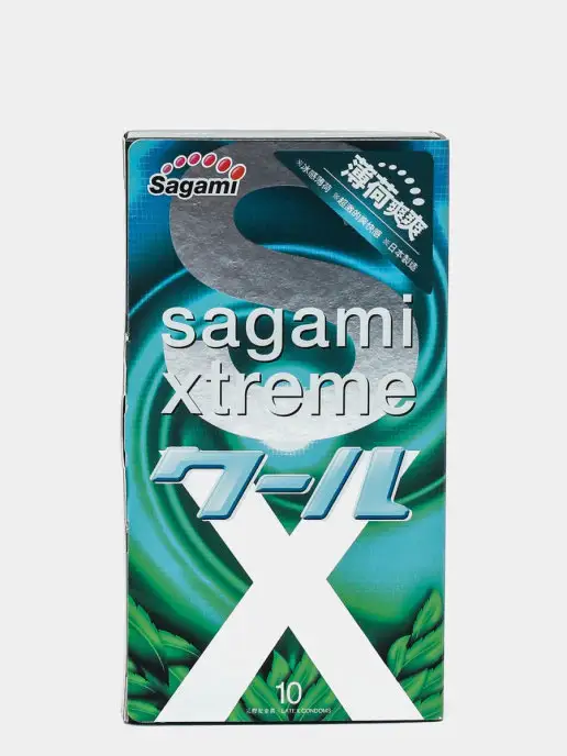 Sagami Xtreme Mint 10 шт. Презервативы с ароматом мяты, 10 шт, фото 3
