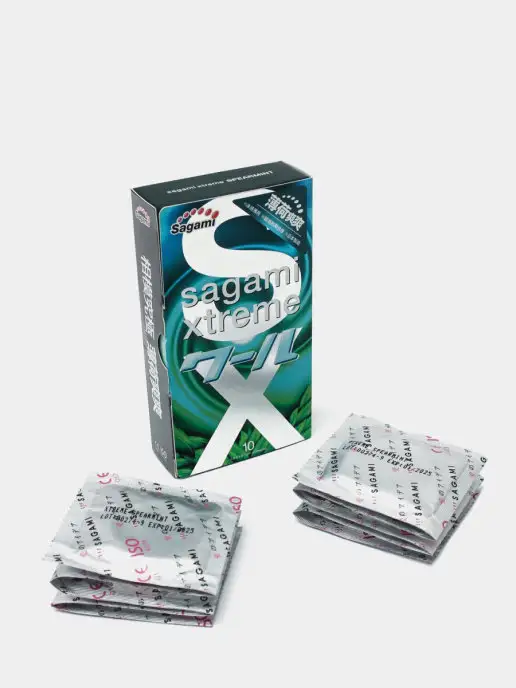 Sagami Xtreme Mint 10 шт. Презервативы с ароматом мяты, 10 шт, фото 4