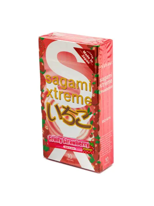 Sagami Презервативы Xtreme Strawberry c, 10 шт