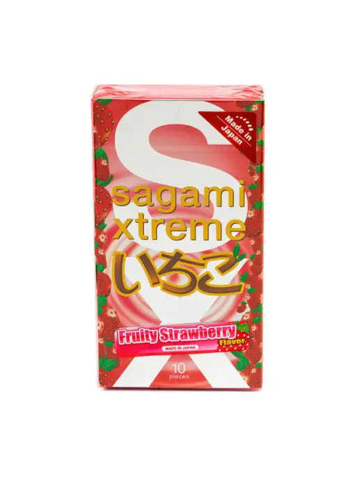 Sagami Презервативы Xtreme Strawberry c, 10 шт, фото 2