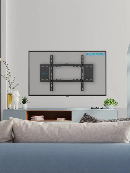 Kromax Кронштейн для телевизора 32"-90" настенный IDEAL-101, черный, фото 3