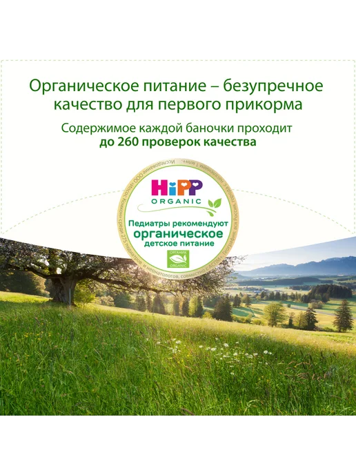 Hipp "Овсяная каша с абрикосом и яблоком", с 6 месяцев, 6х190г, 190 г, фото 3