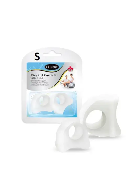 Corbby Межпальцевый клин Ring Gel Corector - M, белый