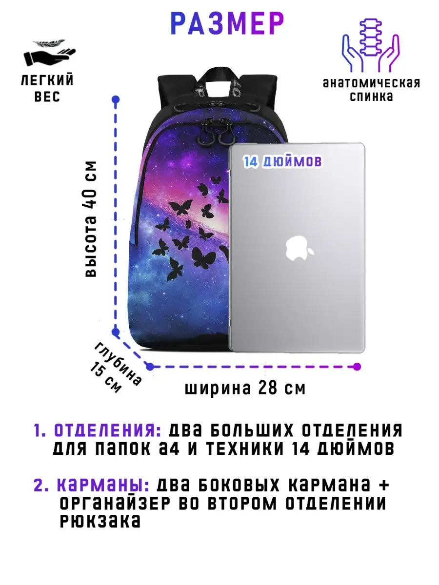 Рюкзак школьный, городской для ноутбука А4, портфель STENBAUER 6053027  купить за 3 484 ₽ в интернет-магазине Wildberries