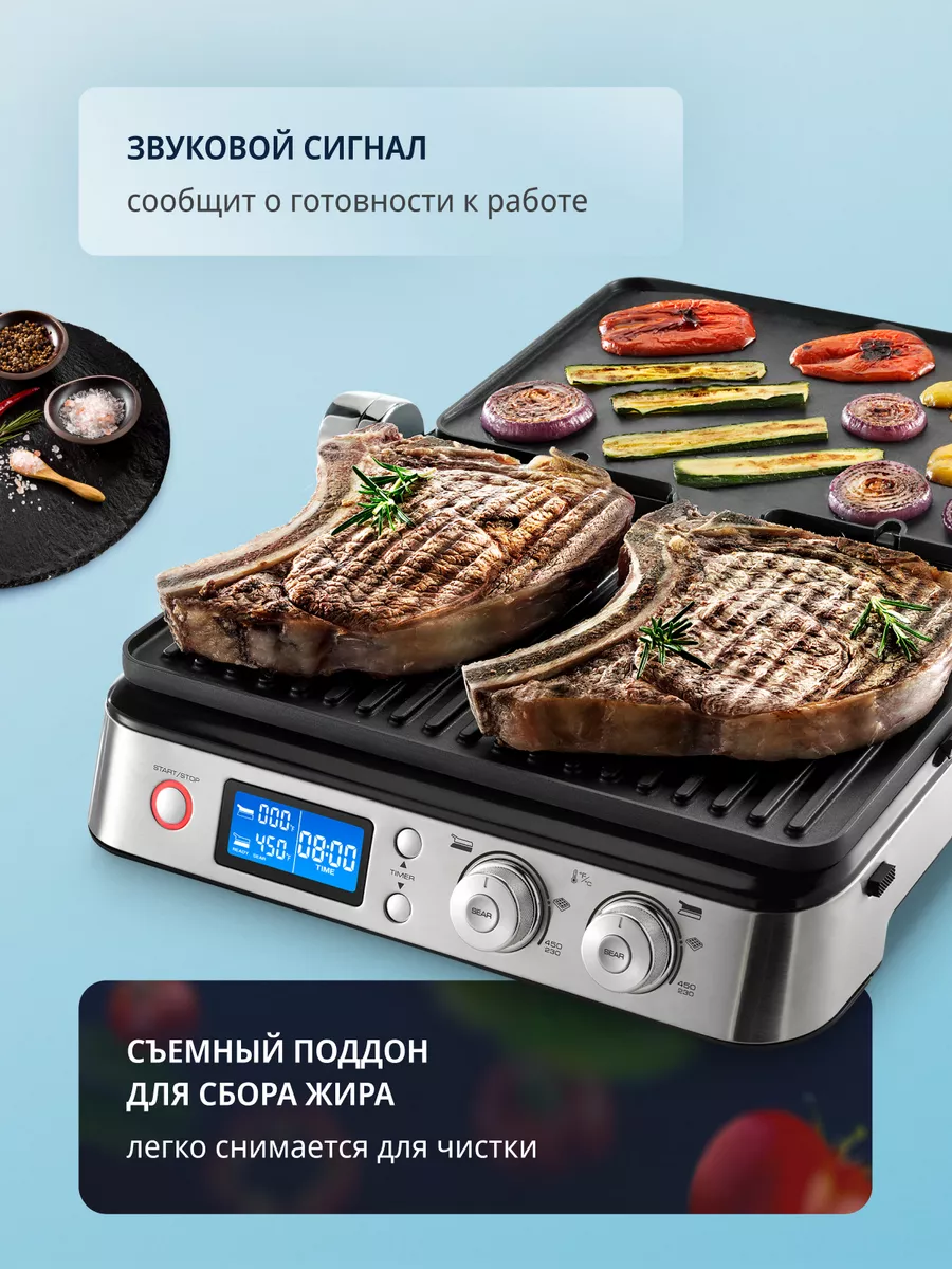 Электрогриль 2в1 CGH1030D с 6 съемными панелями Delonghi 6088159 купить в  интернет-магазине Wildberries