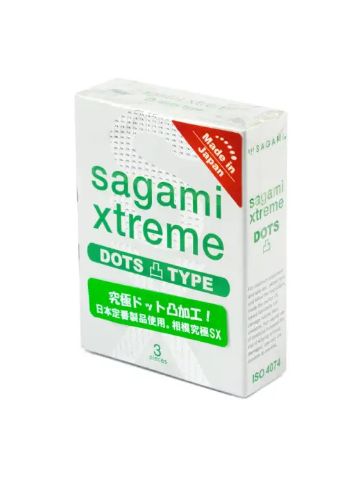 Sagami Презервативы Xtreme Type E, 3 шт, Точечная текстура, 3 шт