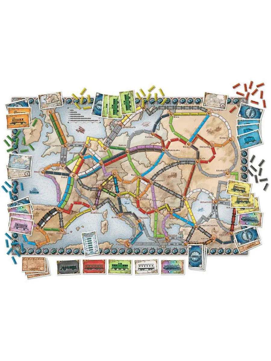 Ticket to Ride. Европа Hobby World 6130797 купить за 4 932 ₽ в  интернет-магазине Wildberries