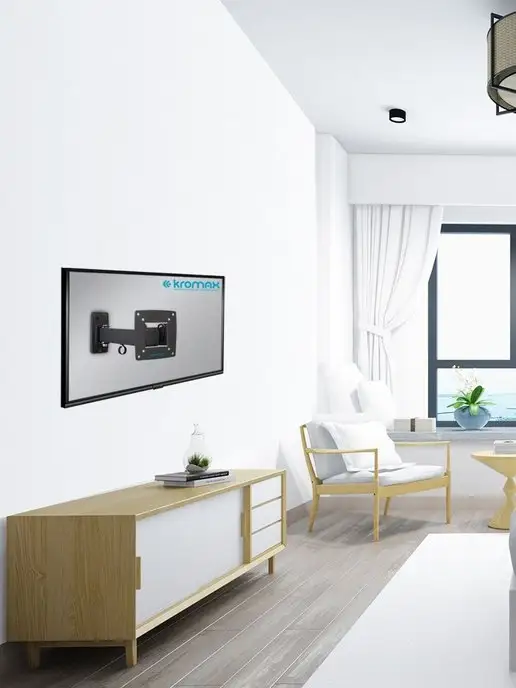 Kromax Кронштейн для телевизора 10"-22" настенный OPTIMA-103, черный, фото 2