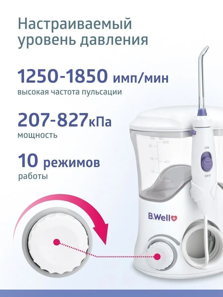 Ирригатор для зубов стационарный WI-922 B.Well 6169896 купить за 3 121 ₽ в  интернет-магазине Wildberries