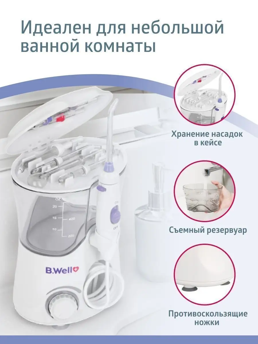 Ирригатор для зубов стационарный WI-922 B.Well 6169896 купить за 3 121 ₽ в  интернет-магазине Wildberries