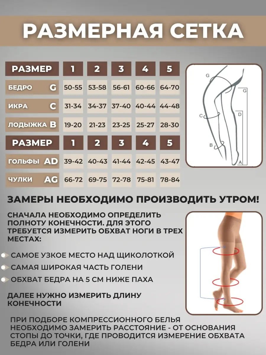 Колготки компрессионные 2 класс компрессии рост 170-182 VARISAN 6183602  купить за 3 542 ₽ в интернет-магазине Wildberries