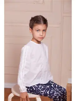Блузка в школу белая для девочек ETE CHILDREN 6184815 купить за 1 795 ₽ в интернет-магазине Wildberries
