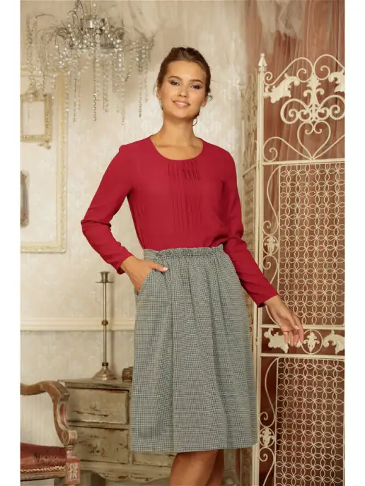 KEY FASHION Юбка трикотажная свободная, черный, фото 2